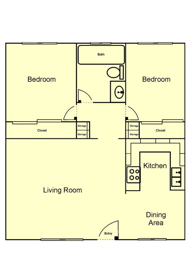 Stonecrest 2 bed 1 bath Floorplan.jpg - Stonecrest Pointe Apartments