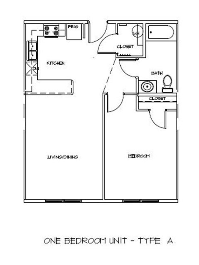 Floor Plan - A - Hunter's Chase Senior Apartments