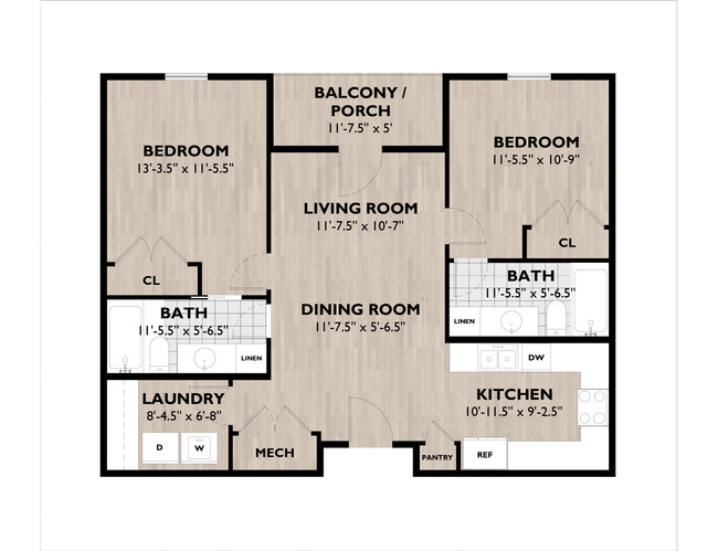 Floorplan - The Verandas Apartment Homes