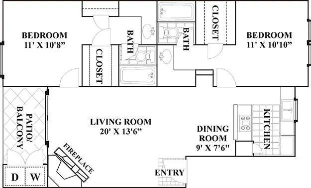Floorplan - Bridge at Sterling Village