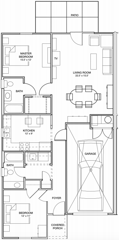 Floorplan - Newport Square Apartments