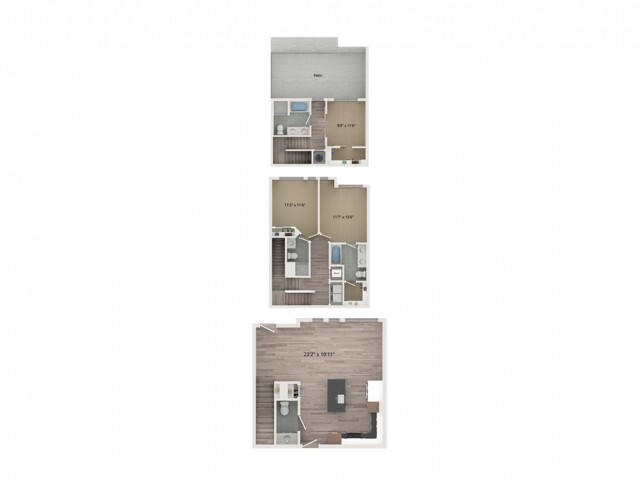 Townhouse T1 Combined - Sugarmont Apartments & Townhomes