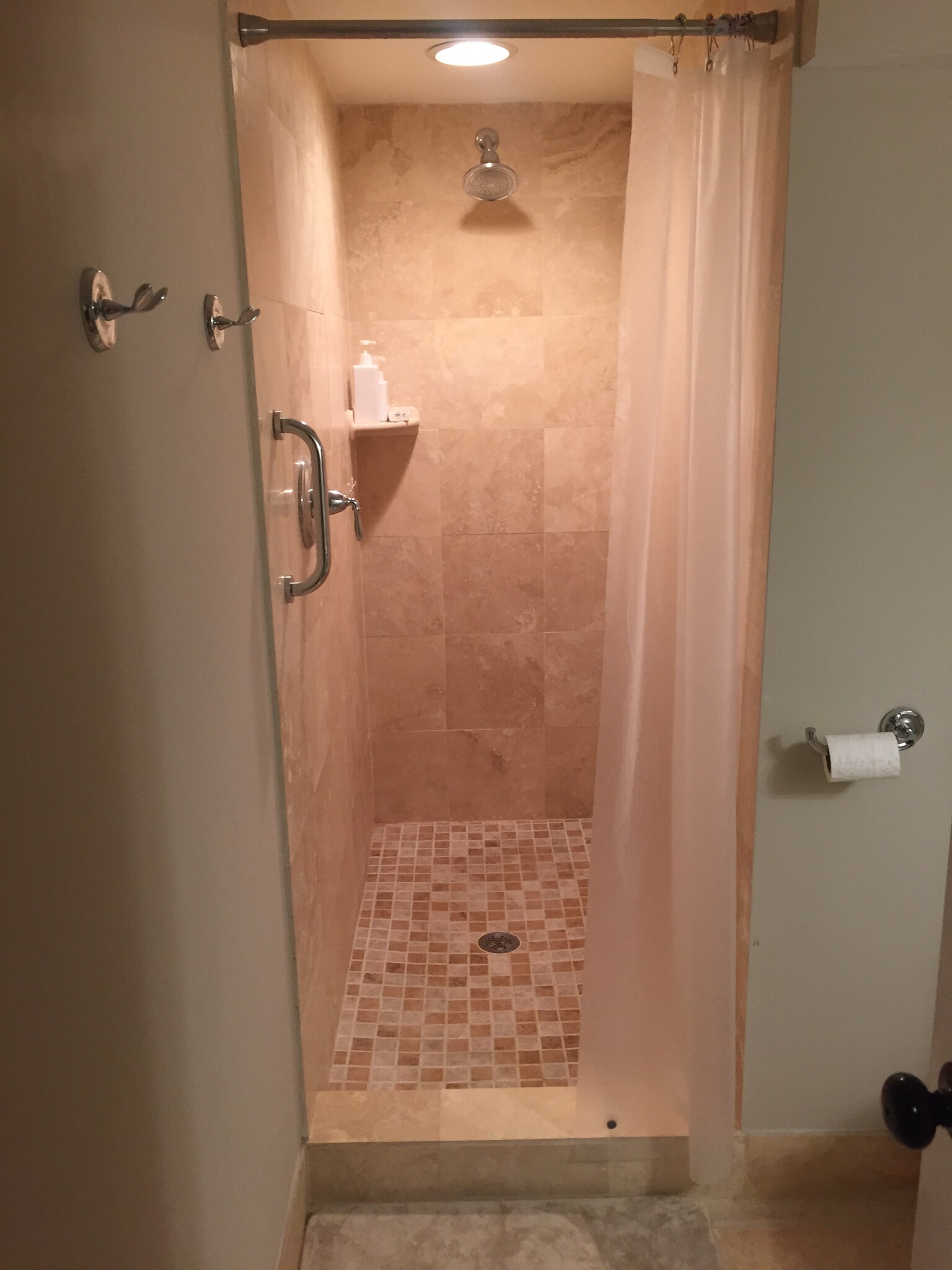 spacious shower and towel hooks - 43 Girard St. NE