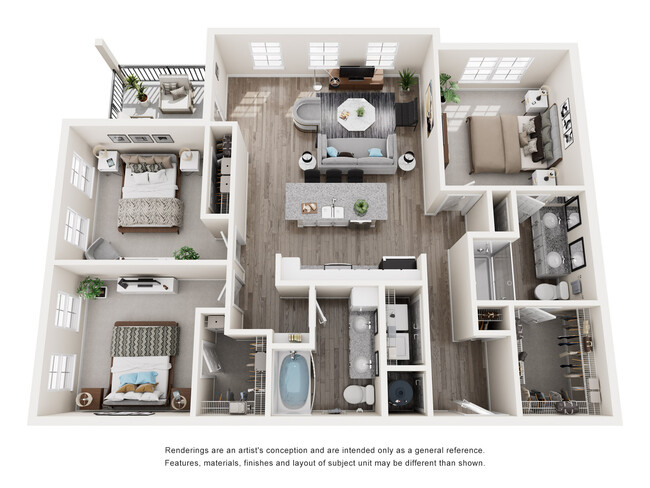 Floorplan - Water's Edge Apartments