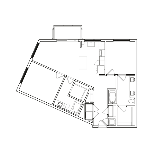 FloorPlan-UNITC3_noLabel - The Wade