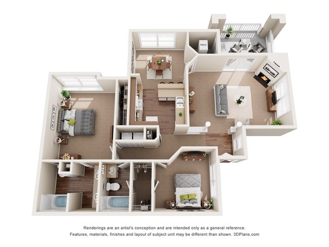 Floorplan - Cambridge Apartments