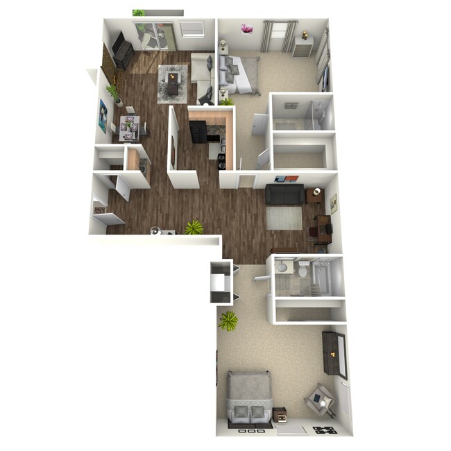 Floorplan - Whispering Hills Apartments