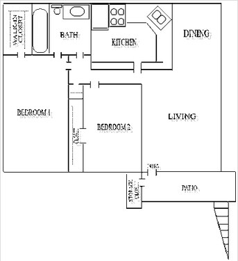 2BR/1BA - River Oaks