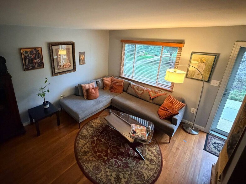 Well-lit living room w/55" TV (at camera location) - 1723 N Cliff St