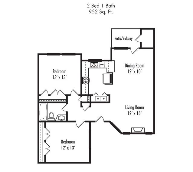 Floorplan - Canyon Villa Apartment Homes