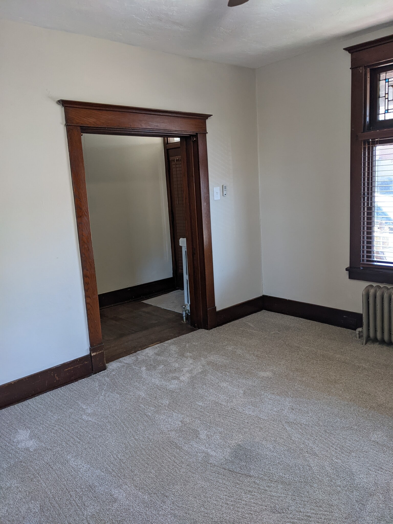 Bedroom to entrance hall and pocket door - 729 Gallion Ave