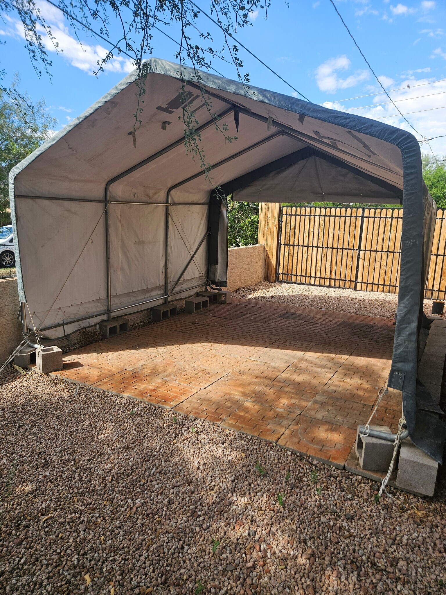 covered parking inside RV Gate - 9628 N 13th St