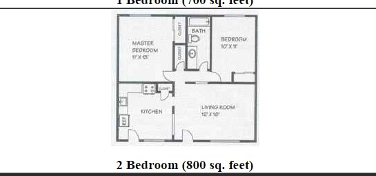 2BR/1BA - Valley Creek Apartments