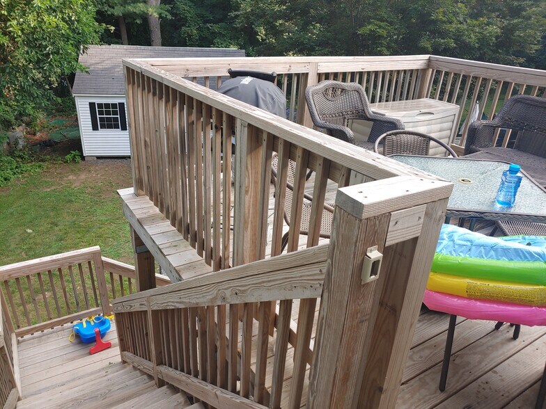 Deck off living room - 623 Old West Central St