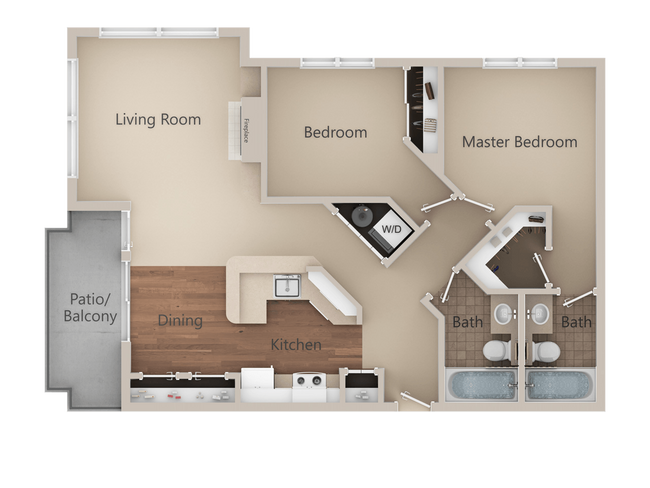 Floorplan - Metropolitan Place Apartments