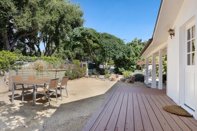 Front Yard with DG and New Deck - 228 N Pueblo Ave