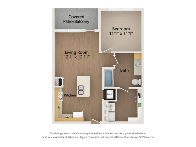 Floorplan - The Flats at Pond Gap