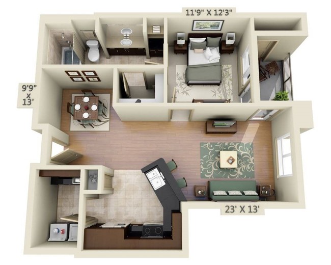 One Bedroom D - 1818 Platinum Triangle