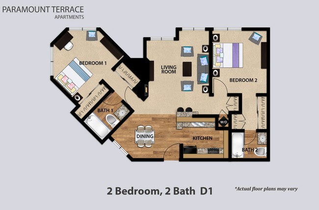 Floorplan - Paramount Terrace Apartments