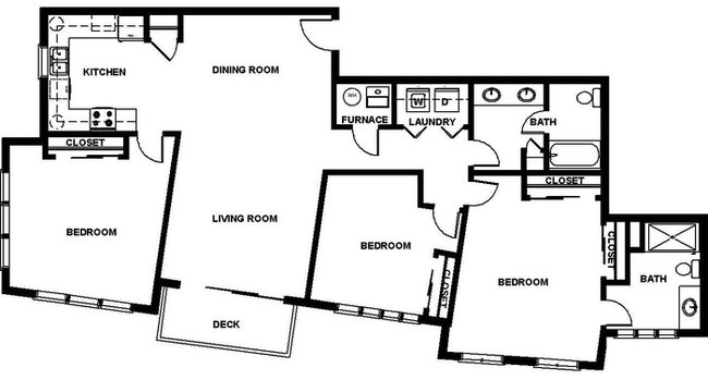 3BR/1.5BA - Lisbon Terrace