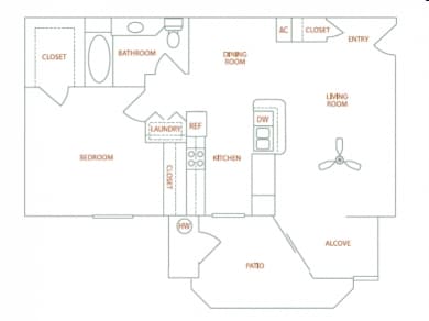 1BR/1BA - Broadleaf Apartments