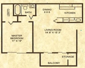 1BR/1BA - Cielo At Vinings