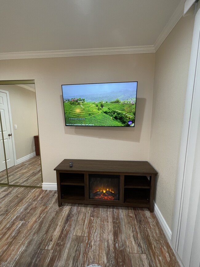 Smart TV and Fireplace/Bedroom 2 - 1223 Bonanza Ave