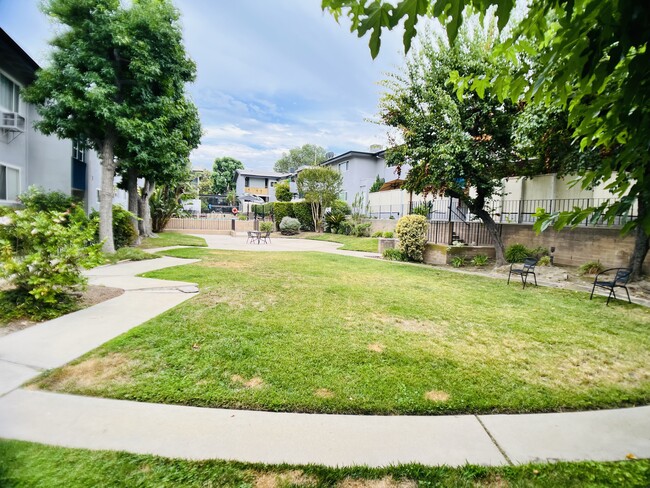 Lovely courtyard lawn - 6301 Coldwater Canyon Ave