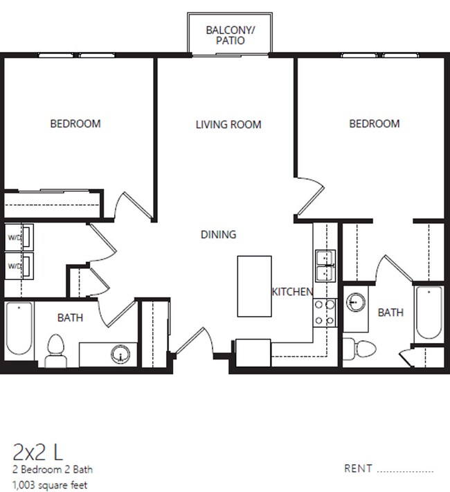 Floorplan - Heritage Village Apartments