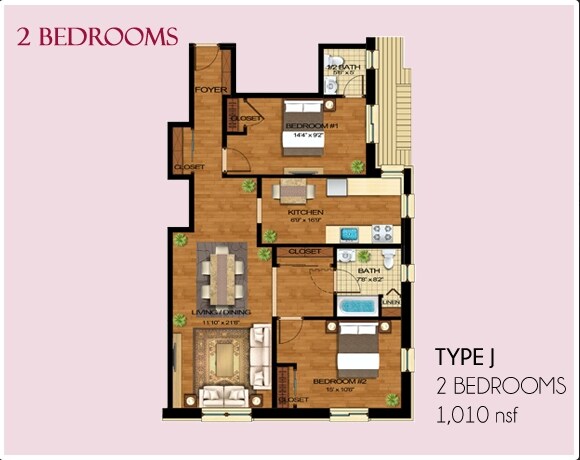 Type J - Lincoln Avenue Apartments
