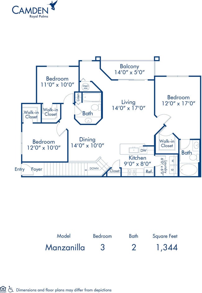 Floorplan - Camden Royal Palms