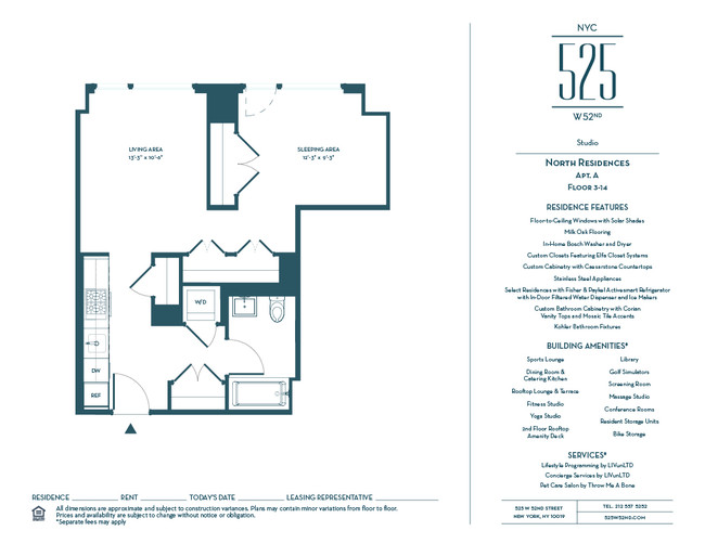 Floorplan - 525 West 52nd