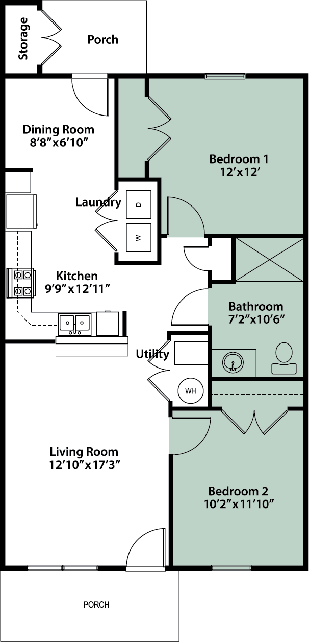 Floorplan - Thornbury Pointe Senior Apartment Homes