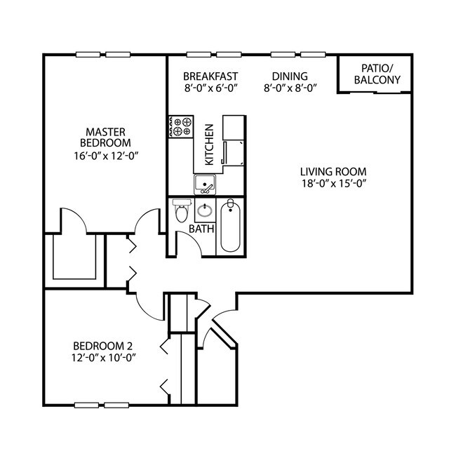 Floorplan - Northgate Apartments