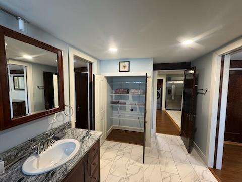 Bathroom and Linen closet - 840 W Galena St