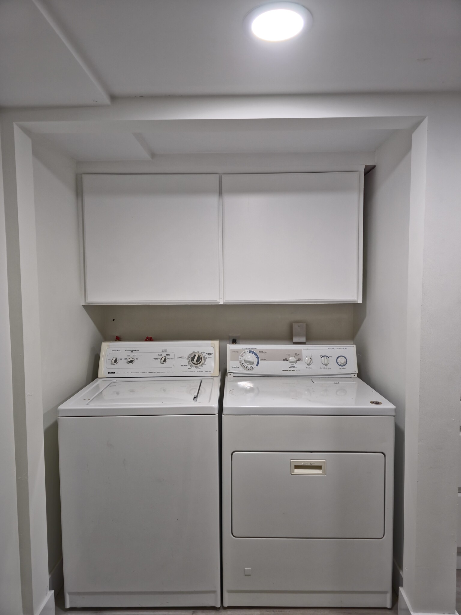 Washer/Dryer provided with plenty of storage. - 3723 W Kewanee Dr