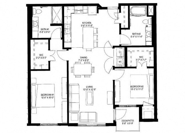 Floorplan - The Legends of Cottage Grove 55+ Apartments