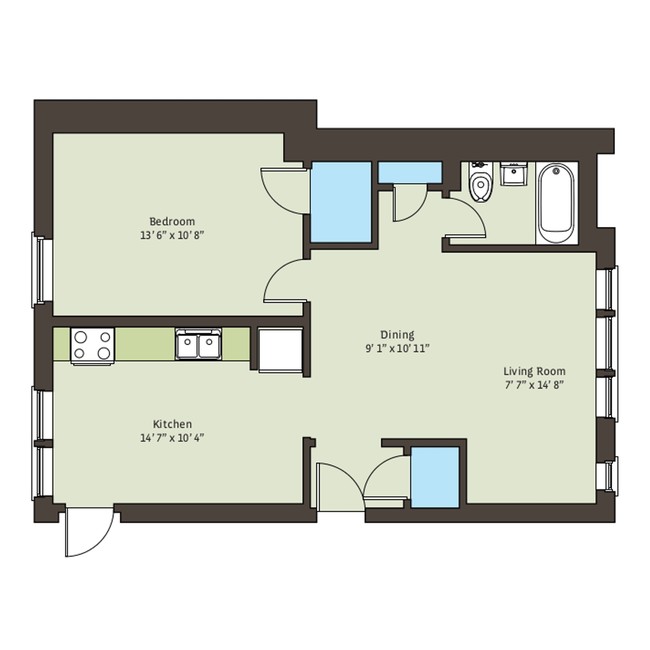 Floorplan - 5535 S. Kimbark Avenue