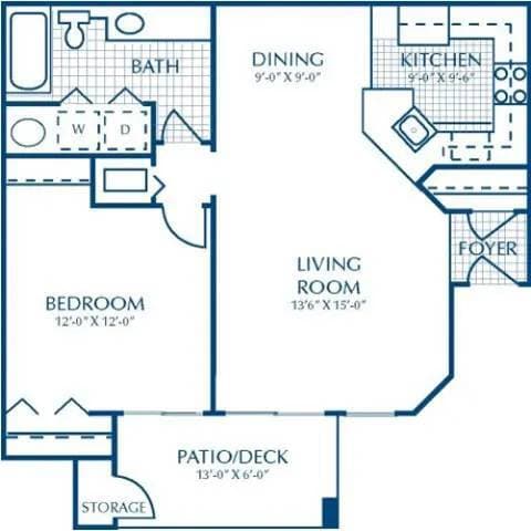 Floorplan - 2200 Big Creek Apartments