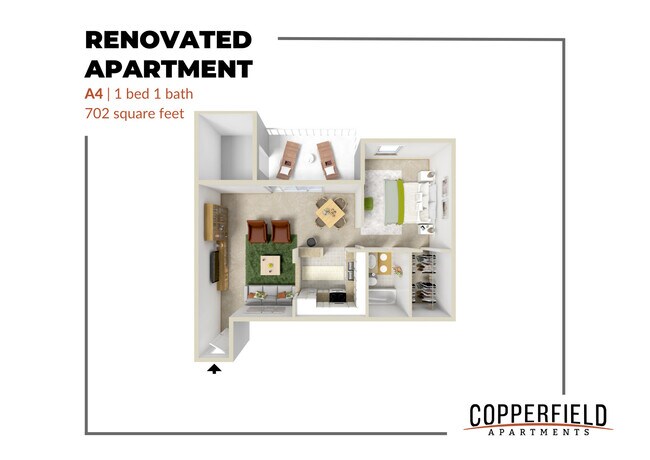 Copperfield Apartments - A4 Renovated - Copperfield Apartments