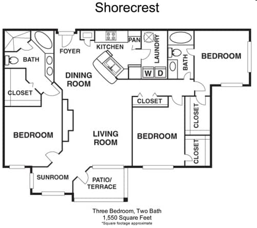 3BR/2BA - Central Park