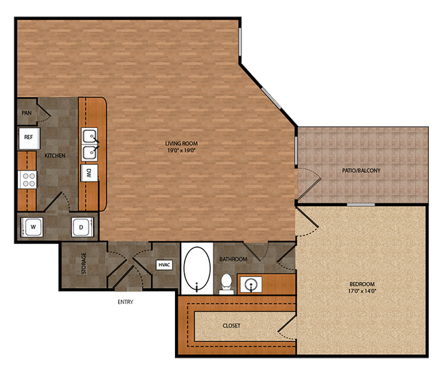 Floorplan - Bell Tower Flats