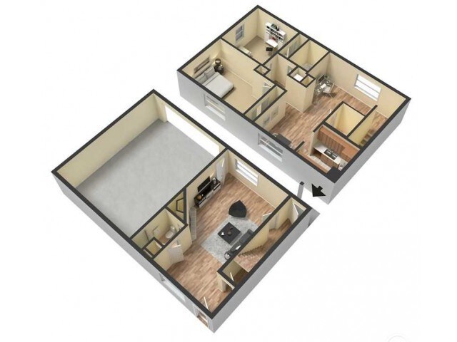 Elm Floorplan - Hidden Elms Apartments