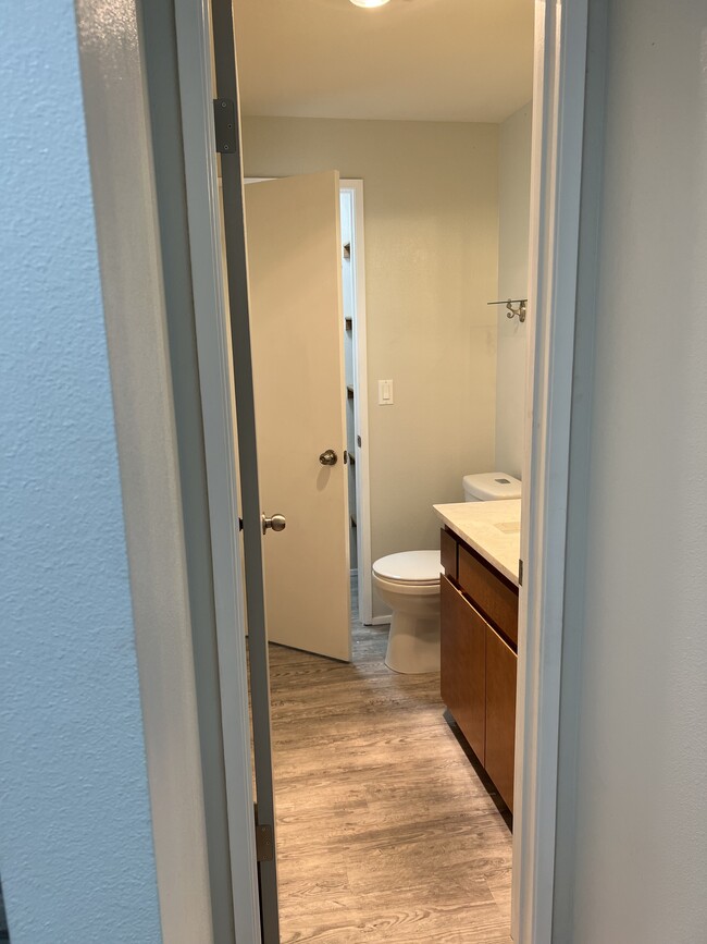 Downstairs half bathroom, with storage closet - 9619 Patterson St S