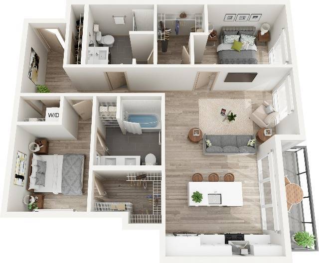 Floor Plan A2 - Ox-Op Apartments