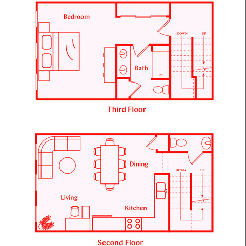 Oakford Floor Plan 2 - LaFrance Square