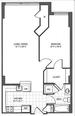 1BR/1BA - Metro Rosslyn Apartments