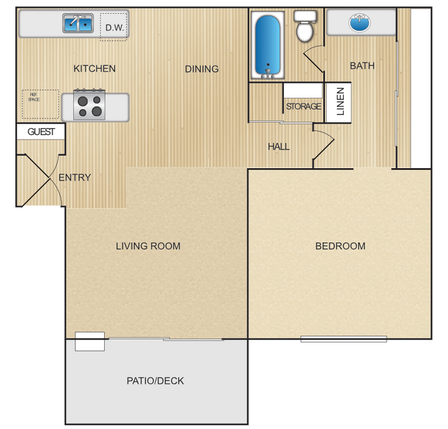 Floorplan - Orange Creek Apartments