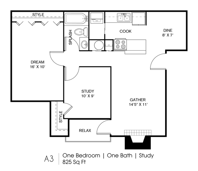 Floorplan - The Sage at 1955