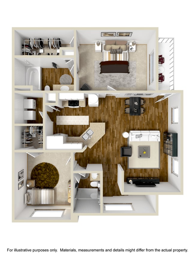 Floorplan - Carlton Park Apartment Homes